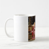 トリスタンとイゾルド（中世ロマンス）ヴィンテージアート コーヒーマグカップ (左)