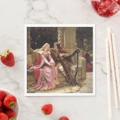 トリスタンとイゾルド（中世ロマンス）ヴィンテージアート スタンダードランチョンナプキン (インサイチュ)