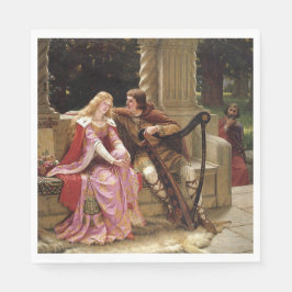 トリスタンとイゾルド（中世ロマンス）ヴィンテージアート スタンダードランチョンナプキン