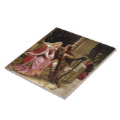 トリスタンとイゾルド(中世ロマンス)ヴィンテージアート タイル (側面)