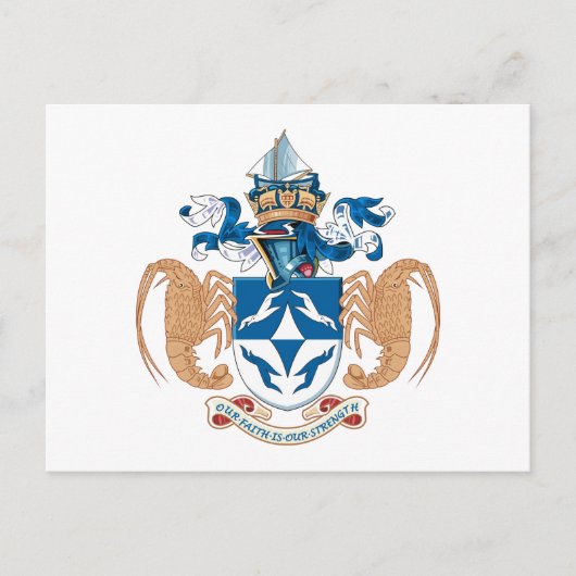 トリスタンダクーニャポストカード ポストカード (正面)