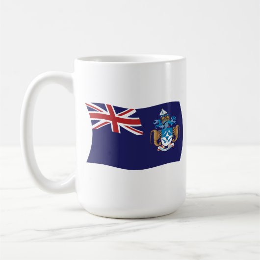 トリスタンダクーニャ国旗のマグカップ コーヒーマグカップ (左)