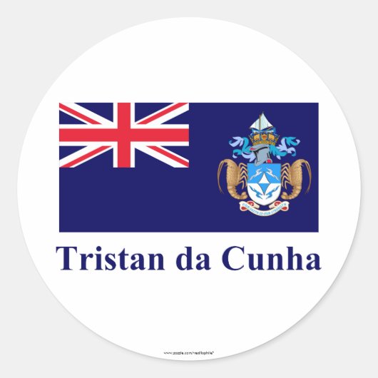 トリスタン・ダ・クーニャ国旗の名称 ラウンドシール (正面)