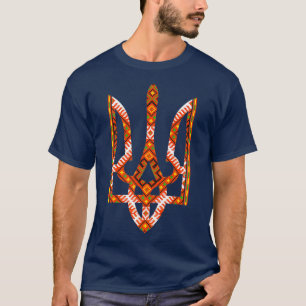 トリズブウクライナ刺繍プレミアム Tシャツ