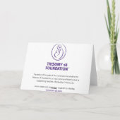 トリソミー18ファンデーションハッピーホリデーズキャンドル引用文 シーズンカード (裏面)