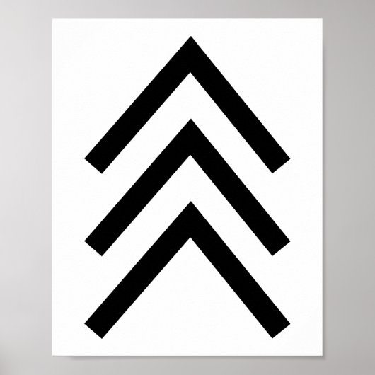 トリソミー21ダウン症候群3つの染色体矢印 ポスター (正面)