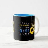 トリソミー21 VIPメンバークラブダウン症候群認識度 ツートーンマグカップ (正面右)