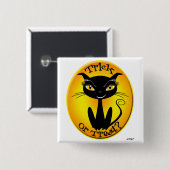 トリッお洒落クか治療か？キャット 缶バッジ (正面&裏面)