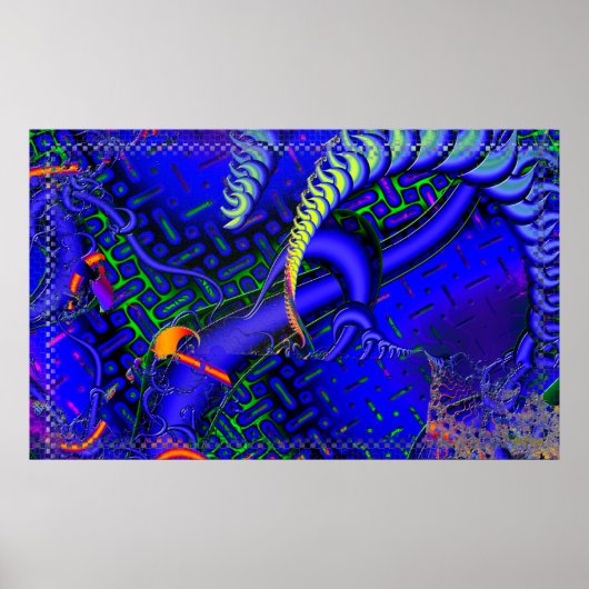 トリッキーなバッガー3Dフラクタル ポスター (正面)