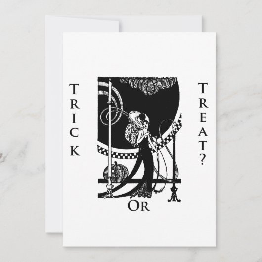 トリックかトリートか？ハロウィーン招待状 招待状 (正面)