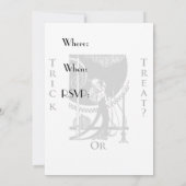 トリックかトリートか？ハロウィーン招待状 招待状 (裏面)