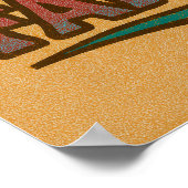 トリックかトリート? | レトロハロウィーンパンプキン ポスター (角)