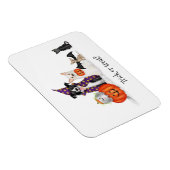 トリックか治療か?ハロウィーンの犬のコスチューム磁石 マグネット (右側)