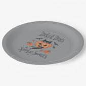 トリックとトリート ペーパープレート (アングル)