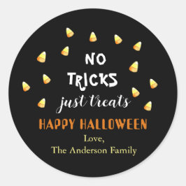 トリックなし、ただのハロウィンキャンディ ラウンドシール
