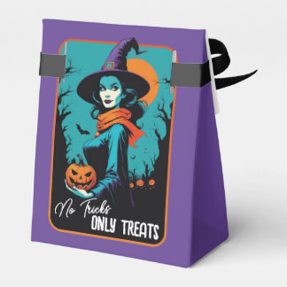 トリックなし – トリートのみ!ハローウィンパーティ箱 フェイバーボックス