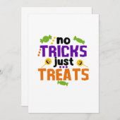 トリックはなしでお菓子だけ 招待状 (正面/裏面)