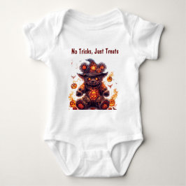 トリックは無い、ただ扱う。テディベア.ハロウィン ベビーボディスーツ