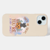 トリックまたはあなたは恐ろしい甘いiPhone 15ケース Case-Mate iPhoneケース (裏面 (横))