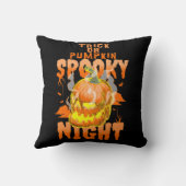 トリックまたはカボチャ不気味の夜 クッション (裏面)