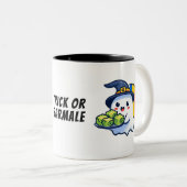 トリックまたはサルマン – ルーマニア語ディアスポラ幽霊マグ ツートーンマグカップ (正面右)