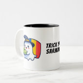 トリックまたはサルマン – ルーマニア語ディアスポラ幽霊マグ ツートーンマグカップ (正面左)
