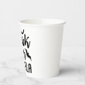 トリックまたはテキーラ面白いハロウィーン飲料 紙コップ (左)