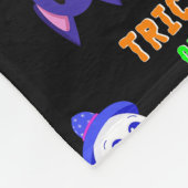 トリックまたはトリートこうもりキャンディ31 UK 10月ハロウィーン フリースブランケット (角)