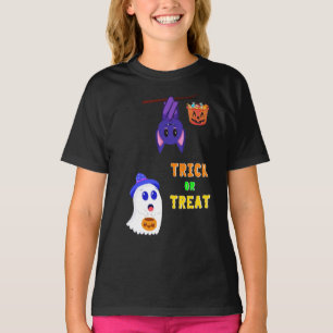 トリックまたはトリートこうもりキャンディ31 UK 10月ハロウィーン Tシャツ