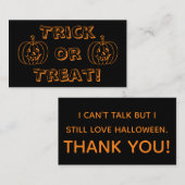 トリックまたはトリートでビジネス話カードを使用できない 名刺 (正面/裏面)