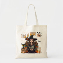 トリックまたはトリートウィッチハロウィーンコケットトートバッグ