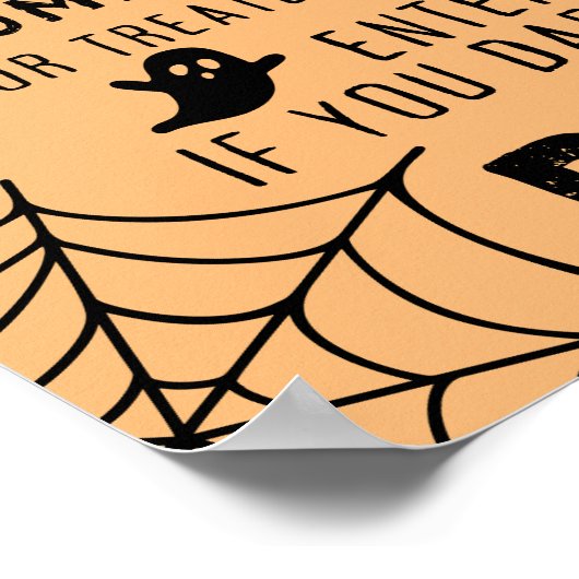 トリックまたはトリートウェルカムポスター、ポーチデコール ポスター (角)