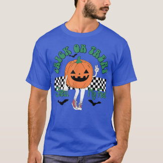 トリックまたはトリートオイ私の足は私の面白いハロウィーン Tシャツ