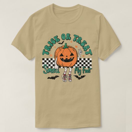 トリックまたはトリートオイ私の足カボチャキッズ幼児 Tシャツ (デザイン正面)