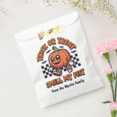 トリックまたはトリートオイ私の足ハロウィーン フェイバーバッグ (封をした状態)