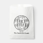 トリックまたはトリートカスタムハロウィーンの好意バッグ フェイバーバッグ (正面)