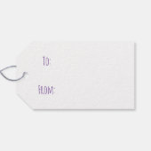 トリックまたはトリートコルギ幽霊ドッグハロウィーン ギフトタグ (裏面横)