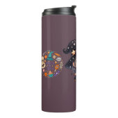 "トリックまたはトリートコーヒーマグ – フェスティバルハロウィーンカップ タンブラー (回転左)