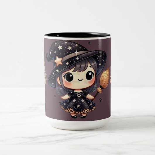 "トリックまたはトリートコーヒーマグ – フェスティバルハロウィーンカップ ツートーンマグカップ (中央)