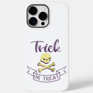 トリックまたはトリートスカルクロスボーンハロウィーンリボン Case-Mate iPhone 14 PRO MAXケース