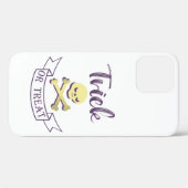 トリックまたはトリートスカルクロスボーンハロウィーンリボン Case-Mate iPhoneケース (裏面 (横))