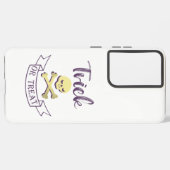 トリックまたはトリートスカルクロスボーンハロウィーンリボン SAMSUNG GALAXYケース (左側面)