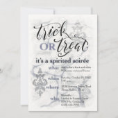 トリックまたはトリートソイルカスタマイズ可能招待状 招待状 (正面)