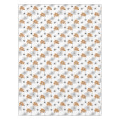 トリックまたはトリートタイポグラフィ（スパイダパターンID680） テーブルクロス (正面)