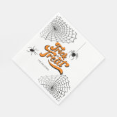 トリックまたはトリートタイポグラフィ(Spiders ID680) スタンダードランチョンナプキン (角)