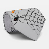 トリックまたはトリートタイポグラフィ(Spiders ID680) ネクタイ (ロール)