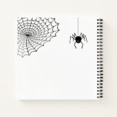 トリックまたはトリートタイポグラフィ(Spiders ID680) ノートブック (裏面)