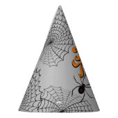 トリックまたはトリートタイポグラフィ(Spiders ID680) パーティーハット (左)