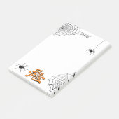 トリックまたはトリートタイポグラフィ(Spiders ID680) ポストイット (アングル)