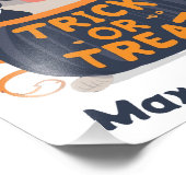 トリックまたはトリートドッグ – トリックまたはトリートトレーラブレザー フォトプリント (角)